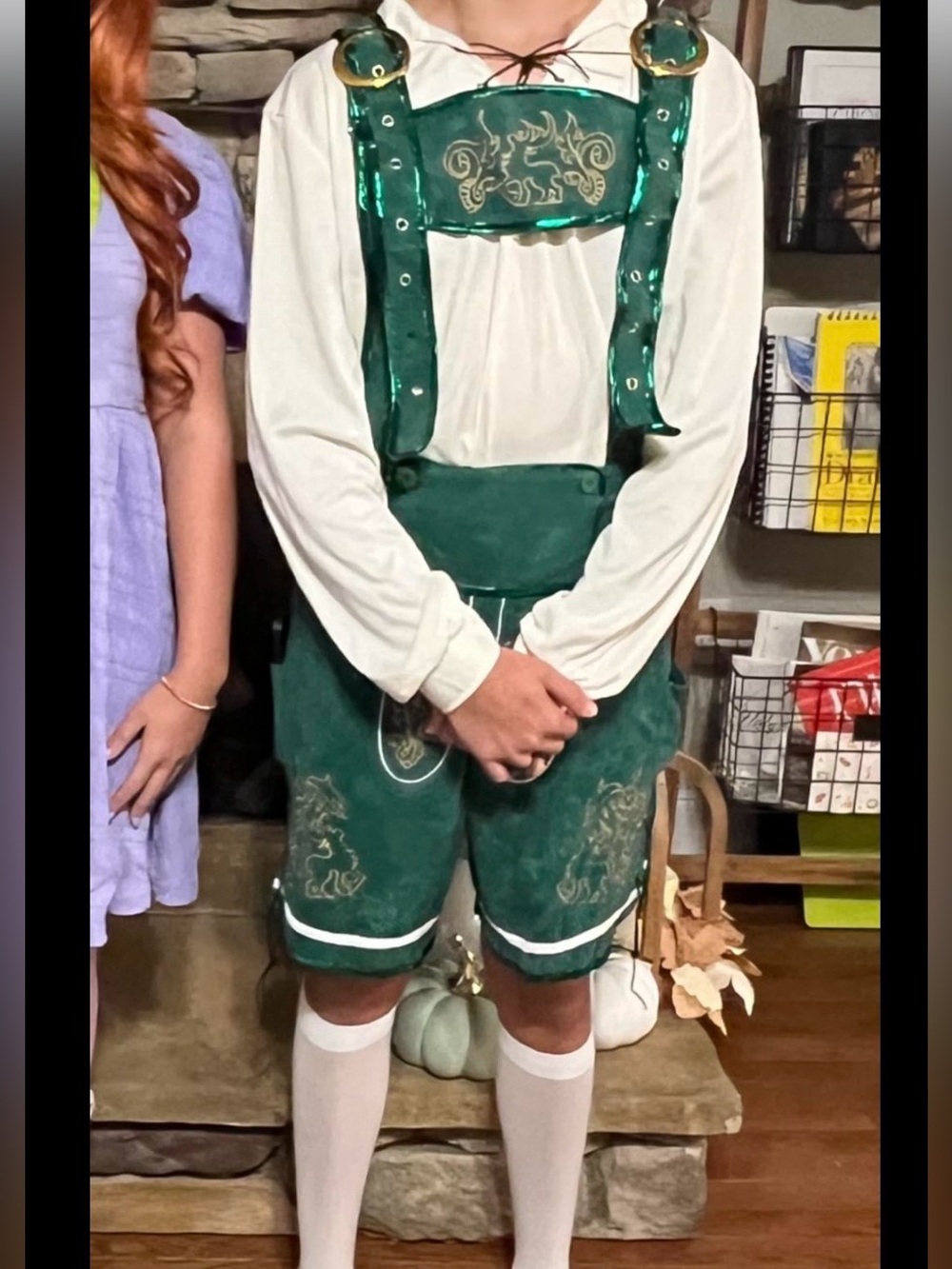 Men’s Green German Lederhosen Beer Costume